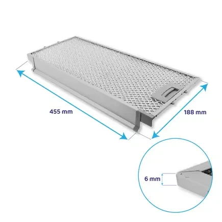 Zestaw filtrów metalowych Gaggenau 434105 + 434107 (2 szt.)