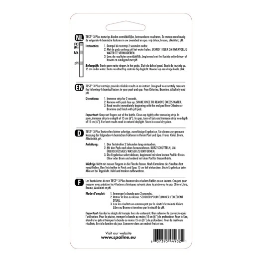 SpaLine Test Strips 3+ / 50 stuks