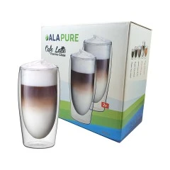 Alapure Dubbelwandige Café Latte Thermoglazen