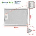 Filtr metalowy Alapure pasujący do modelu Bosch 362380 / 00362380, 320 x 220 mm