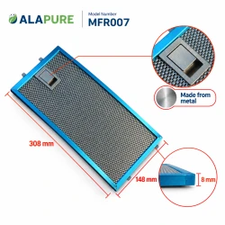 Filtr metalowy Alapure pasujący do modelu Novy 563-8045 / 6830020, 308 x 148 mm