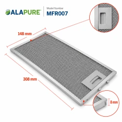 Filtr metalowy Alapure pasujący do modelu Novy 563-8045 / 6830020, 308 x 148 mm