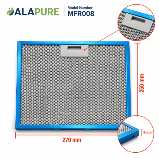 Filtr metalowy Alapure pasujący do Inventum 40600900005 270 x 250 mm