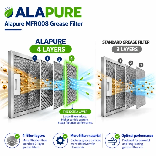 Filtr metalowy Alapure pasujący do Inventum 40600900005 270 x 250 mm