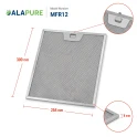 Filtr metalowy Alapure pasujący do modelu Progress 50248271004, wymiary 300 x 254 x 8 mm
