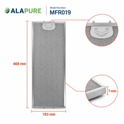 Filtr metalowy Alapure pasujący do modelu Etna 401468 / 89001193 468 x 183 x 7 mm