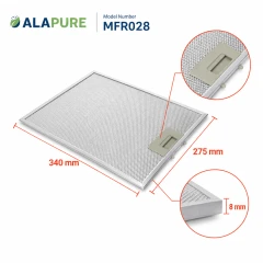 Filtr metalowy Alapure pasujący do Inventum 40600909001 340 x 275 mm