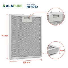 Filtr metalowy Alapure pasujący do modelu Klarstein 10032224, 258 x 318 mm (2 szt.)
