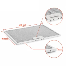 Filtr metalowy Constructa 432785 / 00432785 310 x 500 x 7 mm