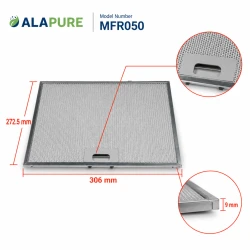 Alapure MFR050 Pasuje do metalowego filtra Miele 8270380 272,5 x 306 x 9 mm