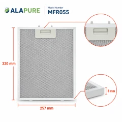 Filtr metalowy Alapure pasujący do modelu Pelgrim 18831 / 88017203 318 x 258 x 8 mm