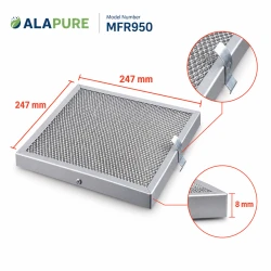 Filtr metalowy Alapure pasujący do modelu Novy 563-8010A / 906109 / 247 x 247 mm