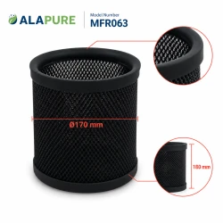 Filtr metalowy Alapure pasujący do modelu Beko GRI0119429B, 170 x 180 mm 