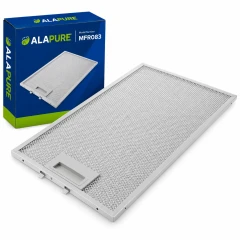 Filtr metalowy Alapure pasujący do urządzenia Neff 11022472, 382 x 192 x 8 mm
