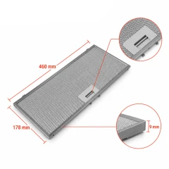 Filtr metalowy Elica GF03FC 459 x 178 x 8 mm 