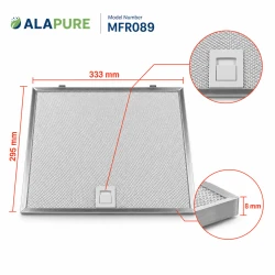 Filtr metalowy Alapure pasujący do produktu IKEA 4055366613 o wymiarach 333 x 295 x 8 mm