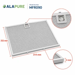 Filtr metalowy Alapure pasujący do modelu Franke 133.0261.220, 253 x 314 mm