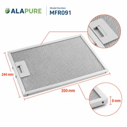 Filtr metalowy Alapure pasujący do modelu Novy 508-900890, 350 x 244 mm