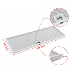 Filtr metalowy Zanker 50286533000 160 x 424 mm (2 szt.)