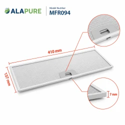 Filtr metalowy Alapure pasujący do modelu Juno 50286534008, 137 x 410 mm (2 szt.)