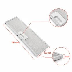 Filtr metalowy AEG 50288070001 391 x 137 x 10 mm 