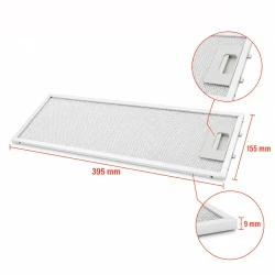 Najlepszy filtr metalowy 80875677 395 x 155 mm 