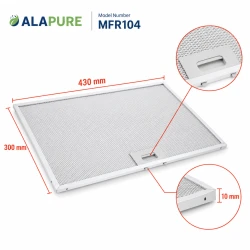 Filtr metalowy Alapure pasujący do modelu Juno 80877780 300 x 430 x 10 mm