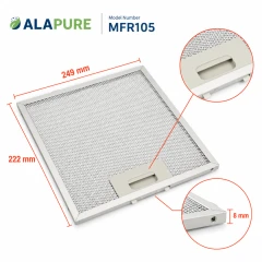 Filtr metalowy Alapure pasujący do modelu Amica 1039799 249x222