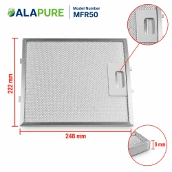 Filtr metalowy Alapure przeznaczony do Turboair GF04MC 227 x 224 x 9 mm