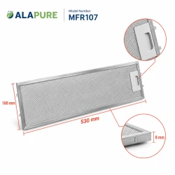 Filtr metalowy Alapure pasujący do modelu Juno 50289526001 530 x 160 x 8 mm