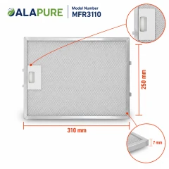Filtr metalowy Alapure pasujący do modelu Siemens 353110 / 00353110 310x250