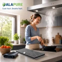 Alapure HFK3990 – kompatybilny z filtrem węglowym Miele DKF21-P / 9720600 (4 szt.)