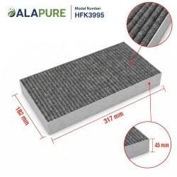 Alapure HFK3995 – kompatybilny z filtrem węglowym Miele DKF29 / 11292130