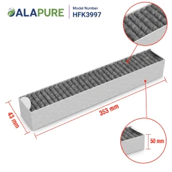 Alapure HFK3997 Pasuje do filtra węglowego Miele DKF30-P / 11662790