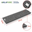 Alapure HFK3999 – pasuje do filtra węglowego Miele DKF13-P