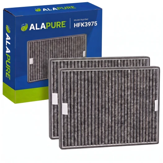 Alapure HFK3975 – kompatybilny z filtrem węglowym Miele DKF19-P / FWKM-1423 (2 szt.)