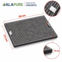 Alapure HFK3975 – kompatybilny z filtrem węglowym Miele DKF19-P / FWKM-1423 (2 szt.)