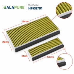 Filtr węglowy Alapure CleanAir Plus pasujący do modelu Siemens 11041790 / LZ10AKA00