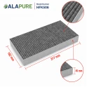 Filtr węglowy Alapure HFK506 CleanAir Active, pasujący do modeli 11018621 / AA210110 / 11010506