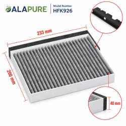 Filtr węglowy Alapure HFK926 CleanAir pasujący do modeli 11049701 / 17006595 / DZZ1CX1B4 / LZ53251