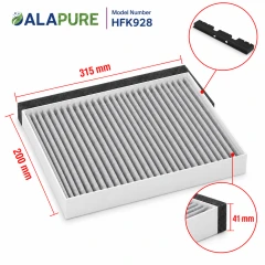 Filtr węglowy Alapure CleanAir pasujący do modeli Siemens 11049702 / 11026771 / LZ53451