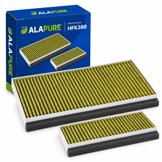 Filtr węglowy Alapure HFK388 CleanAir Plus, pasujący do modeli 11042136 / 17005388 / 17005802 / 17001205 / DWZ1AF1B6 / Z51AFB1X6 (zestaw)