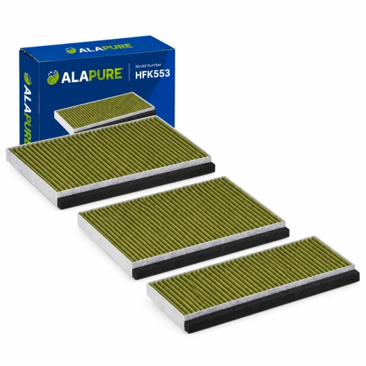 Alapure – pasuje do filtra węglowego Bosch CleanAir Plus DWZ1BK1I6 / 17008032 (3 szt.)