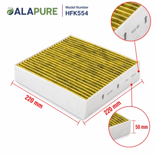 Filtr węglowy Alapure pasujący do Gaggenau 11058753 / 11028106 / AA410110 (2 szt.)