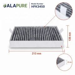 Alapure HFK3450 – pasuje do filtra węglowego Miele DKF31-P