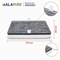 Alapure HFK3451 – pasuje do filtra węglowego Miele DKF36-P