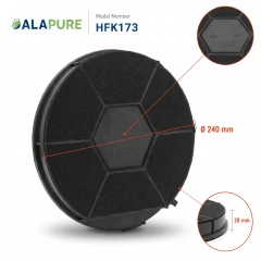 Filtr węglowy Alapure pasujący do modelu Bauknecht typu 28 / CHF28/1 / CHF289B