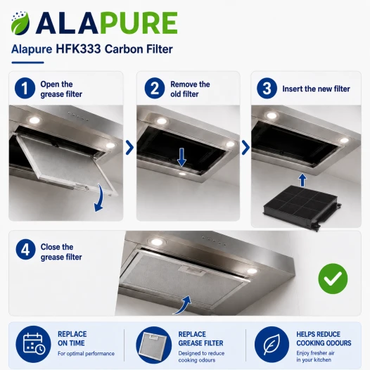 Filtr węglowy Alapure odpowiedni do Zoppas MCFE01 / 9029800456 / Type 15 / 9029793818