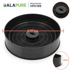 Filtr węglowy Alapure pasujący do modeli Itho / Novy 6200055 / 508-900752 / 0051H0100