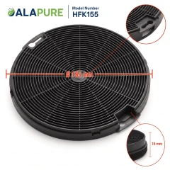 Alapure Koolstoffilter geschikt voor AEG MCFE09 / 9029800548 / EFF75 (2-pack)